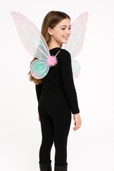 Enchanted Light-Up Pink Fairy Wings for Kids